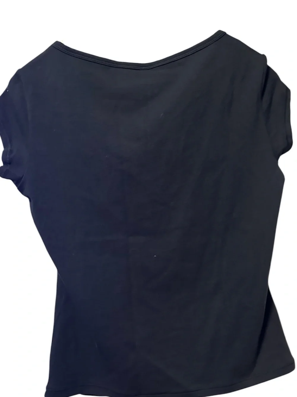 SKIMS Women’s Scoop Neck Short Sleeve Top - Black - Picture 5 of 6